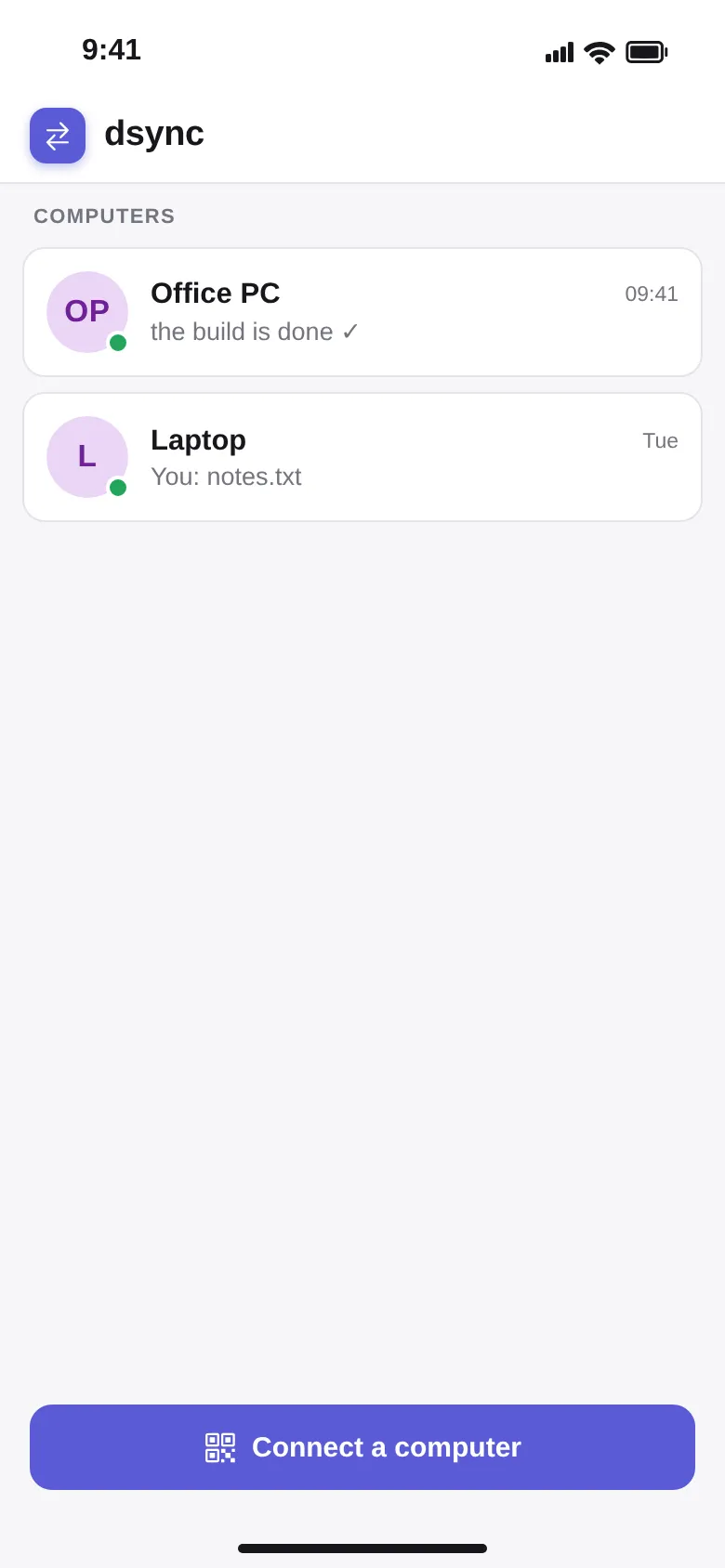 Paired computers on the phone